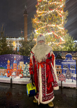 дед мороз рф встреча школьных групп на дворцовой